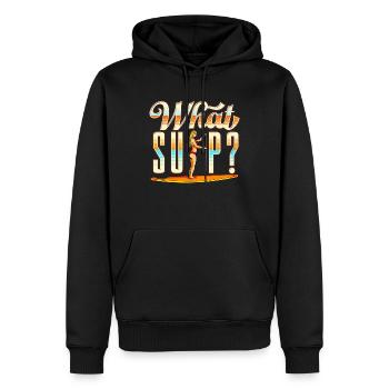 SUP Stand up Paddling Stand Up Paddler - Men’s Premium Organic Hoodie - black - Front - Nico (187cm)