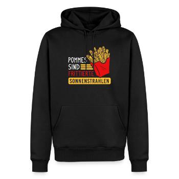 Pommes Sind Frittierte Sonnenstrahlen Pommes Frite - Männer Premium Bio Hoodie - Schwarz - Vorne - Nico (187cm)