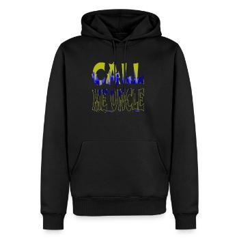 funny bitcoins one family one team present mother - Männer Premium Bio Hoodie - Schwarz - Vorne - Nico (187cm)