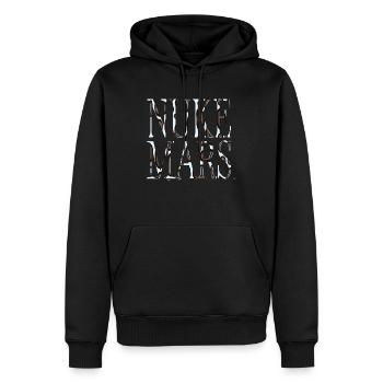 birthday present idea space ship astrology - Männer Premium Bio Hoodie - Schwarz - Vorne - Nico (187cm)