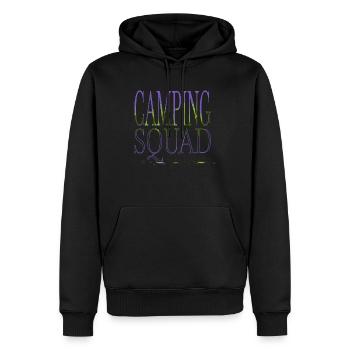 Camping Hoodie Hike Camping Funny Tshirt Humor - Men’s Premium Organic Hoodie - black - Front - Nico (187cm)