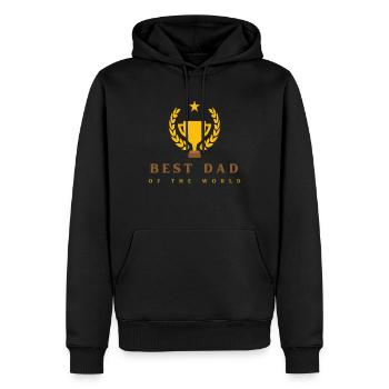 Best Father - Männer Premium Bio Hoodie - Schwarz - Vorne - Nico (187cm)
