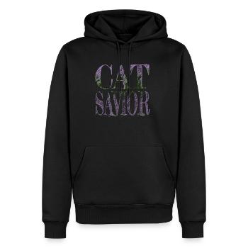 Idée de cadeau propriétaire de chien beagle amour heureux - Sweat à capuche Premium bio Homme - noir - Devant - Nico (187cm)