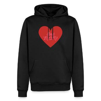 Best Mom - Men’s Premium Organic Hoodie - black - Front - Nico (187cm)