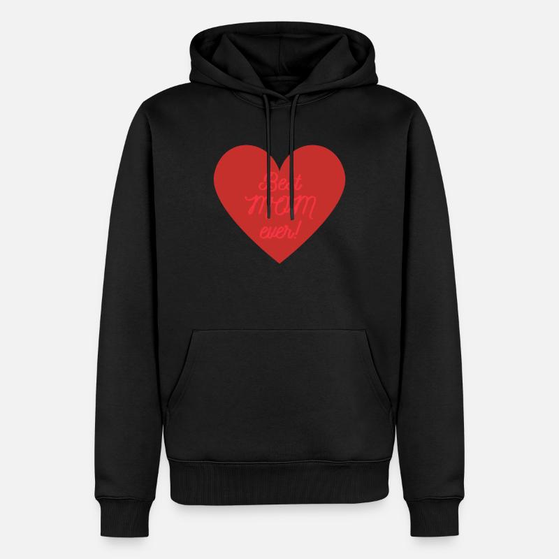 Best Mom Ever - Männer Premium Bio Hoodie - Schwarz