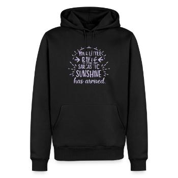 sarcastique disant amour idée cadeau - Sweat à capuche Premium bio Homme - noir - Devant - Nico (187cm)