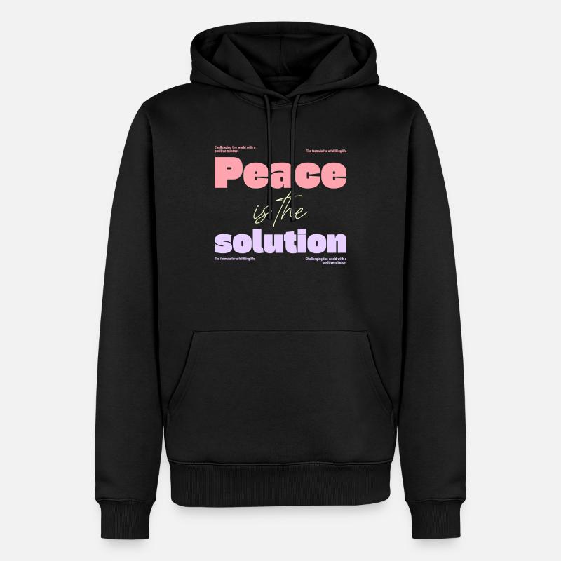 Santé mentale - Sweat à capuche Premium bio Homme - noir
