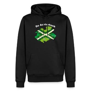 Plan du texte de l’Achterhoek - Sweat à capuche Premium bio Homme - noir - Devant - Nico (187cm)