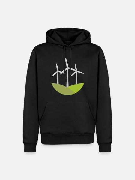 Windmill - Men’s Premium Organic Hoodie - black