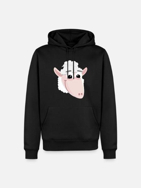 Funny Sheep - Men’s Premium Organic Hoodie - black