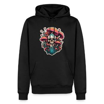 Tödlicher Giftpilz - Männer Premium Bio Hoodie - Schwarz - Vorne - Nico (187cm)