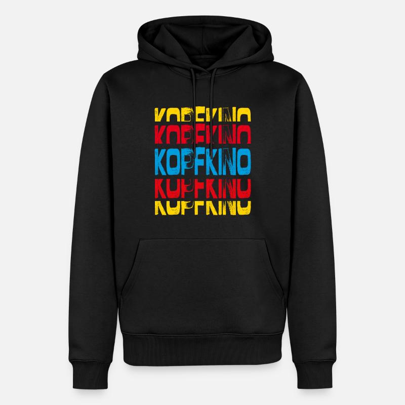 Cinéma intérieur - Sweat à capuche Premium bio Homme - noir