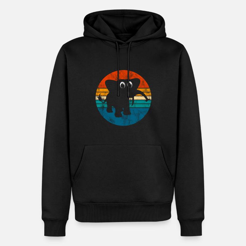 Eléphant éléphant pour enfants - Sweat à capuche Premium bio Homme - noir