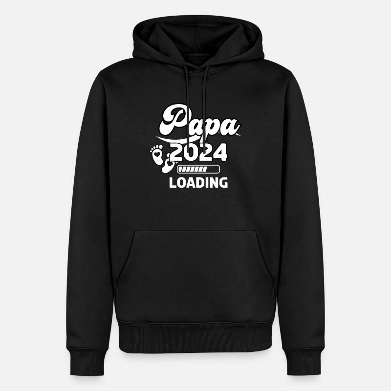 Daddy 2024 Loading - Men’s Premium Organic Hoodie - black
