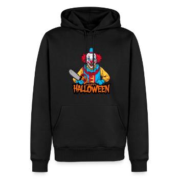 Happy Halloween Clown - Männer Premium Bio Hoodie - Schwarz - Vorne - Nico (187cm)