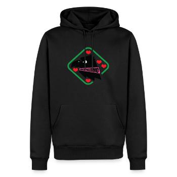 Clothing Force Palermo - Men’s Premium Organic Hoodie - black - Front - Nico (187cm)