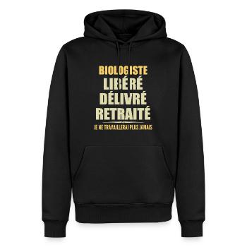 Biologe feiert Ruhestand mit Humor Geschenk - Männer Premium Bio Hoodie - Schwarz - Vorne - Nico (187cm)