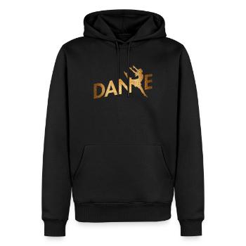 La danse - Sweat à capuche Premium bio Homme - noir - Devant - Nico (187cm)