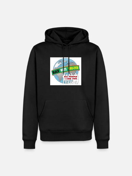 WHO EVER - Men’s Premium Organic Hoodie - black