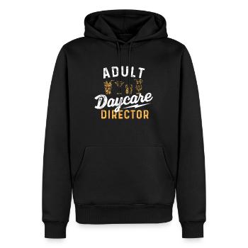 Adult Daycare Director - Bartender Tapster - Men’s Premium Organic Hoodie - black - Front - Nico (187cm)