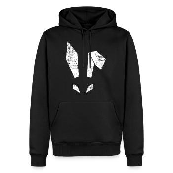 Cool Girls & Guys Easter Bunny Party Design - Men’s Premium Organic Hoodie - black - Front - Nico (187cm)