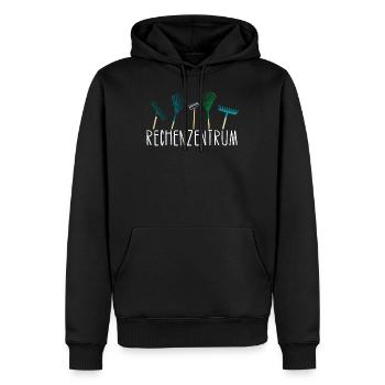 Rechenzentrum Garten Hobbygärtner Geschenk Idee - Männer Premium Bio Hoodie - Schwarz - Vorne - Nico (187cm)
