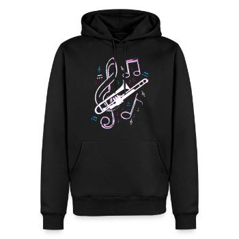 Posaune Musik Orchester - Männer Premium Bio Hoodie - Schwarz - Vorne - Nico (187cm)