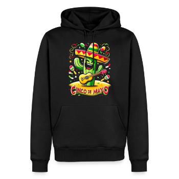 Cinco de Mayo Kaktus - Männer Premium Bio Hoodie - Schwarz - Vorne - Nico (187cm)