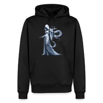 Gruseliges Halloween-partykostüm Banshee - Men’s Premium Organic Hoodie - black - Front - Nico (187cm)