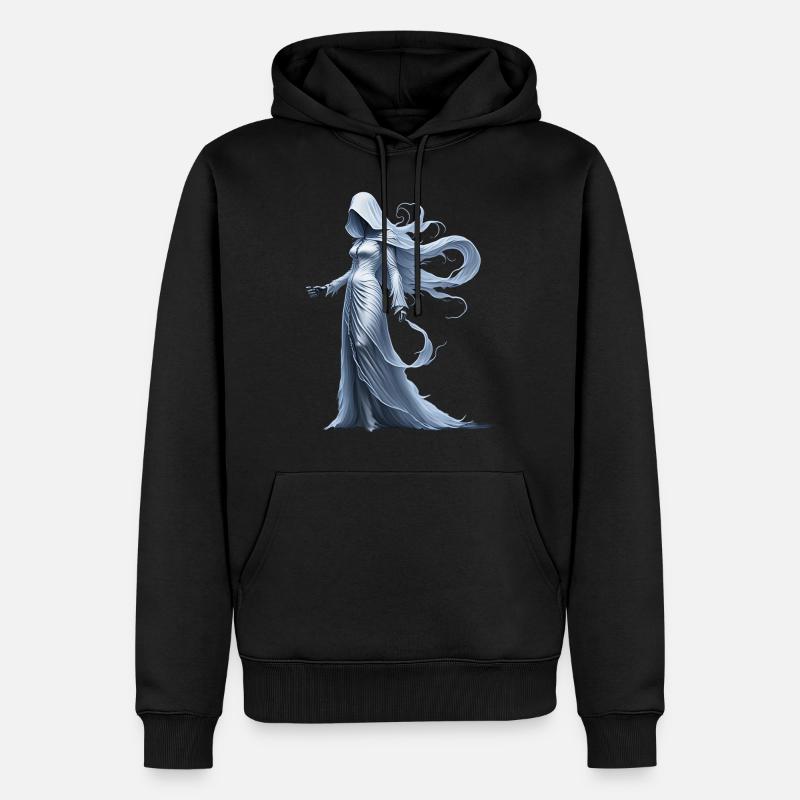 Gruseliges Halloween-partykostüm Banshee - Sweat à capuche Premium bio Homme - noir