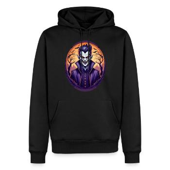 Gruseliges Fête d’Halloween Kostüm Vampir - Sweat à capuche Premium bio Homme - noir - Devant - Nico (187cm)