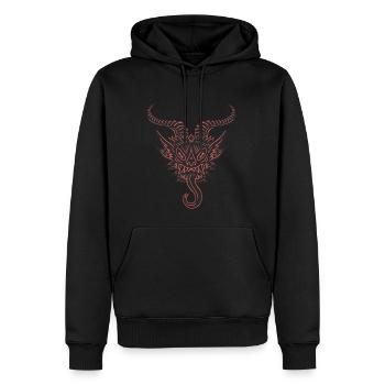 Satanischer Krampus - Horror Krampus Weihnachten - Männer Premium Bio Hoodie - Schwarz - Vorne - Nico (187cm)