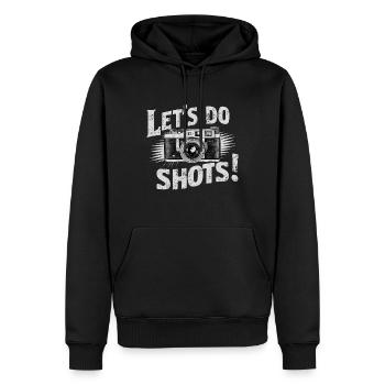 Let's Do Shots - Men’s Premium Organic Hoodie - black - Front - Nico (187cm)