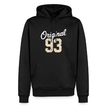 Original 93 - 32 Years Birthday - Men’s Premium Organic Hoodie - black - Front - Nico (187cm)