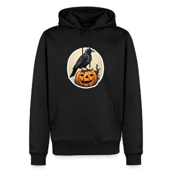 Téléchargé - Sweat à capuche Premium bio Homme - noir - Devant - Nico (187cm)