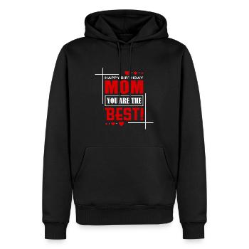 Happy Birthday - Männer Premium Bio Hoodie - Schwarz - Vorne - Nico (187cm)