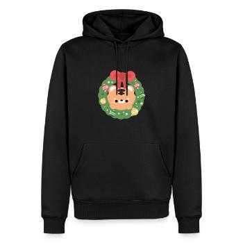 Tiger Christmas - Men’s Premium Organic Hoodie - black - Front - Nico (187cm)