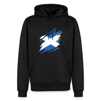 Schottland Flagge Schottische Fahne Alba GB UK - Männer Premium Bio Hoodie - Schwarz - Vorne - Nico (187cm)