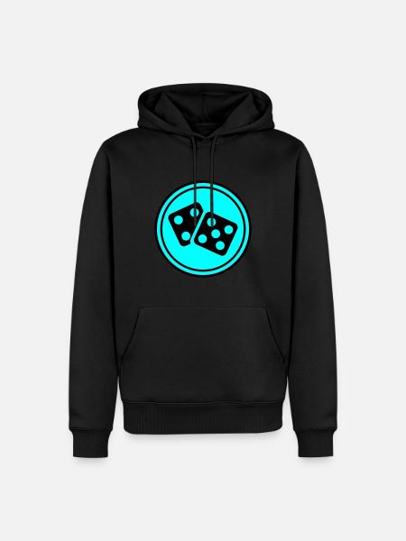 Dice Casino Circle - Men’s Premium Organic Hoodie - black