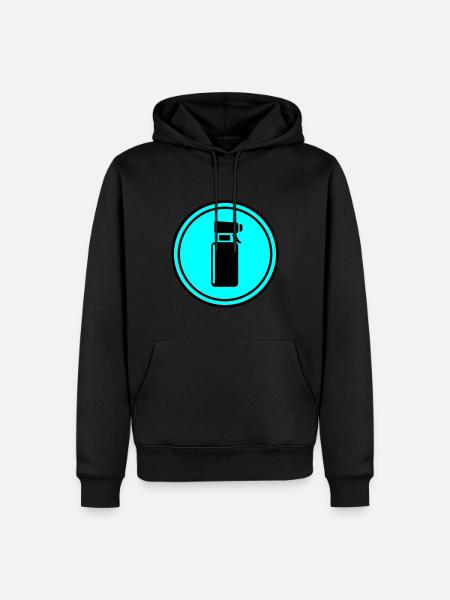 Barber Frisör Kreis - Männer Premium Bio Hoodie - Schwarz