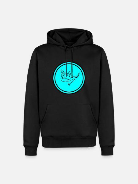 dove circle - Men’s Premium Organic Hoodie - black
