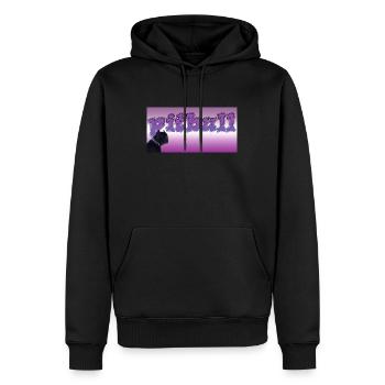 logo - Sweat à capuche Premium bio Homme - noir - Devant - Nico (187cm)