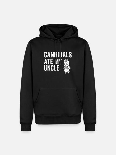 Cannibals Ate My Uncle - Men’s Premium Organic Hoodie - black