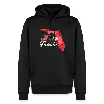 Florida Karte Don't Fauci My Florida - Männer Premium Bio Hoodie - Schwarz - Vorne - Nico (187cm)