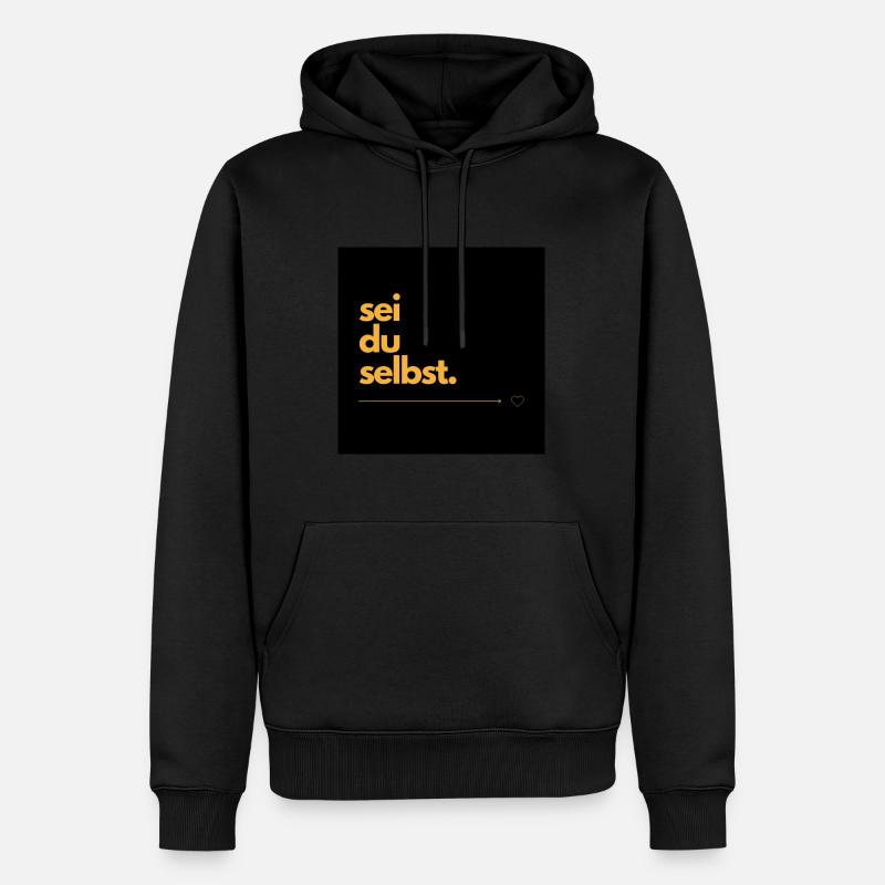 Retro do it yourself - Männer Premium Bio Hoodie - Schwarz