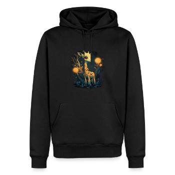 Cute giraffe - Men’s Premium Organic Hoodie - black - Front - Nico (187cm)