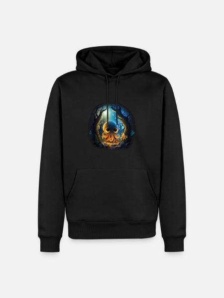 Pieuvre douce - Sweat à capuche Premium bio Homme - noir