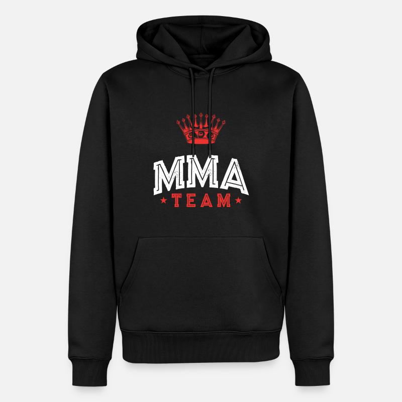 L’équipe MMA - Sweat à capuche Premium bio Homme - noir