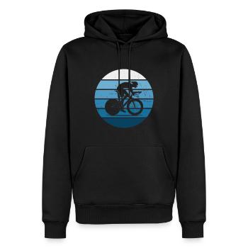 Cycliste de route Vélo de route Vélo de route Vélo de route Vélo de route - Sweat à capuche Premium bio Homme - noir - Devant - Nico (187cm)