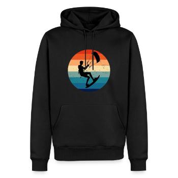 Women's Kiting Kitesurfer Kite Men's Kitesurfing - Men’s Premium Organic Hoodie - black - Front - Nico (187cm)